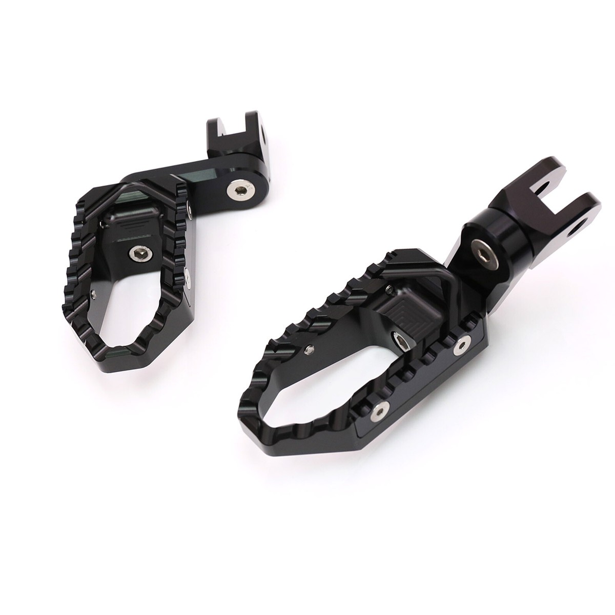 Black TRC 40mm Lower Front Wide Footpegs For Honda NX500