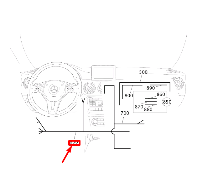 Neu MERCEDES-BENZ CLA C117 Zündschloss-Kabelbaum RHD A1175404206 Original