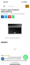 forno/microonde a vapore Hotpoint  Ariston  da incasso