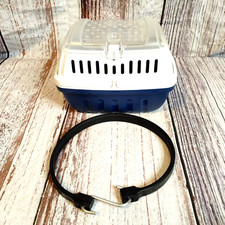 Top Loading Small Pet Carrier with Clear Lid/Handle/21"Bungy Strap. 9"X7"X6.5".