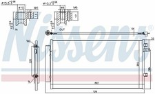 Nissens Condenser 940692 Fits JEEP RENEGADE 1.4 01//14