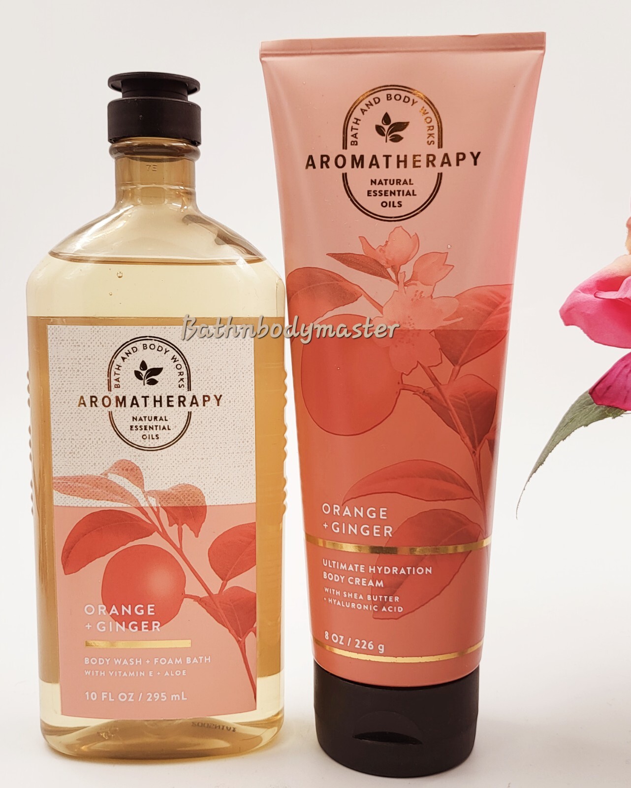 Bath and Body Works Aromatherapy Orange + Ginger, Body Wash & Cream