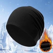 Windproof Thermal Winter Fleece Skiing Skull Cap Cycling Helmet Liner Beanie Hat