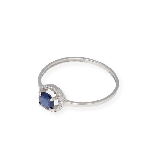 Anillo Rubí y Diamantes Oro Blanco Complementos de Mujer Joyería de Moda - Imagen 7 de 13