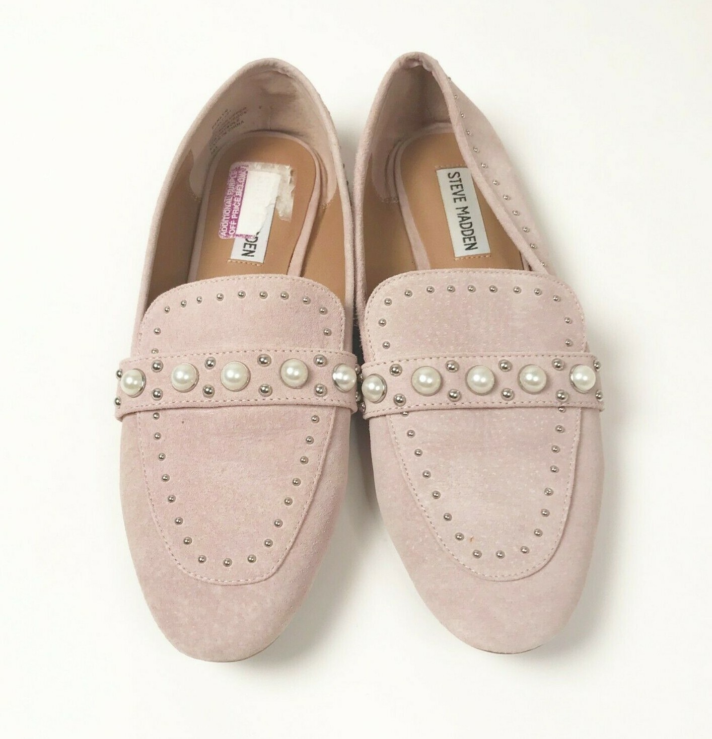 Steve Madden Pink Suede Pearl and 