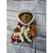 Christmas Bear Plush With Stand 2003 common weather Books Are Fun Holiday Gift