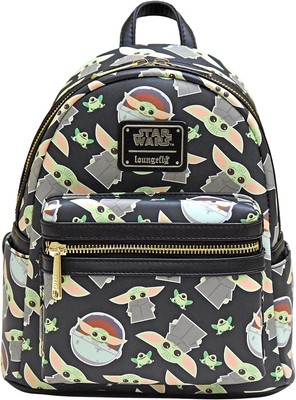 Loungefly Star Wars Baby Yoda All Over Print Womens Double  display picture 1