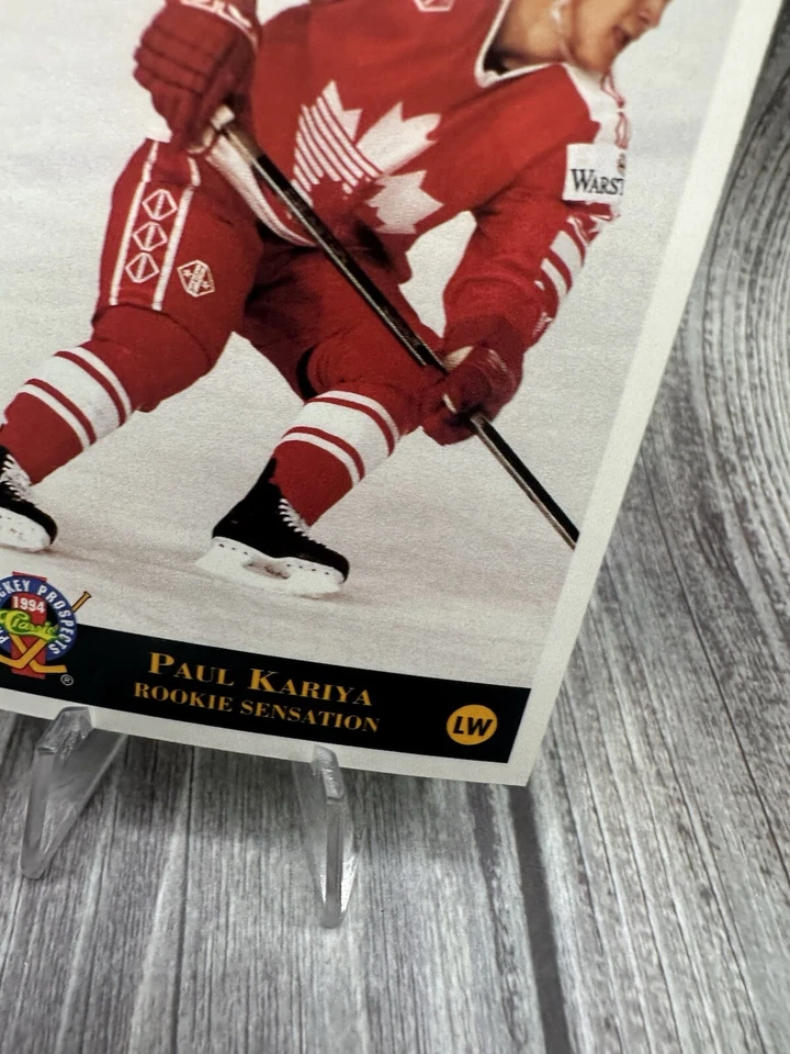 1994 Classic Pro Hockey Prospects Paul Kariya #18 All Rookie Sensation Ducks HOF - Image 4 of 4