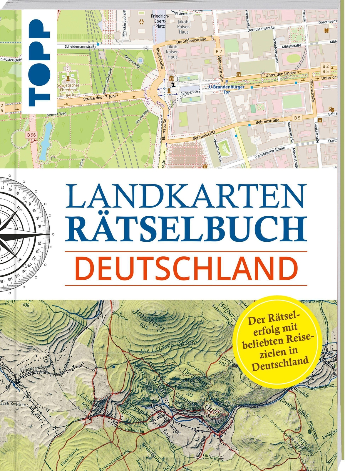 Thumbnail - Landkarten Rätselbuch - Deutschland | Buch | 9783772445859