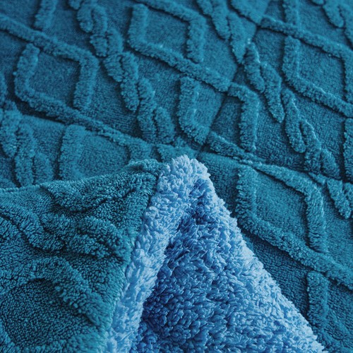 3 Piece Borrego Knitted Sherpa Comforter Set Reversible Bedding Set All Season - Picture 42 of 87