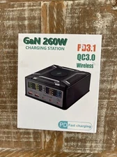 260W USB C GaN Charger: PD3.1 QC3.0 Fast Charger PPS, 5-Port Fast Charging