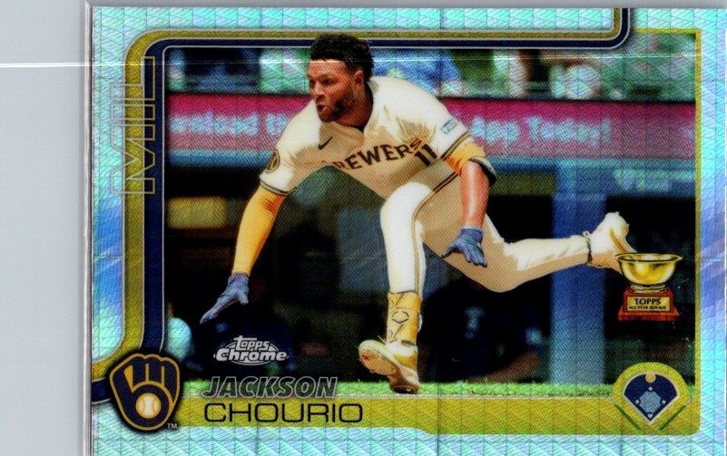 2025 Topps Chrome - Jackson Chourio #262 Prism Refractor