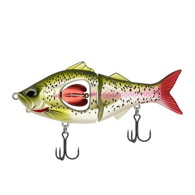 Fischereiverluste 13,5*4cm 1pc ABS+Metall Propellerherz Zwei Segmente Körper