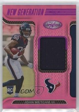2022 Certified New Generation Jerseys Mirror Pink /299 John Metchie III 03rx