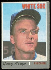 1970 TOPPS GERRY ARRIGO CHICAGO WHITE SOX #274 VG/EX