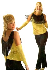 Lot of 10 Shake That 9-CL & 1-CM Dance Costume Fringe Top & Pants NO SLEEVES New