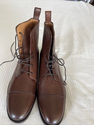 Polo Ralph Lauren Purple Label Collection Mens Bauchi Cap Toe Ankle Boots 11 D