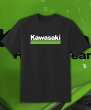 KAWASAKI Main Logo T-SHIRT GREEN Racing Ninja Motorcycle Motor Bike Fast Ship