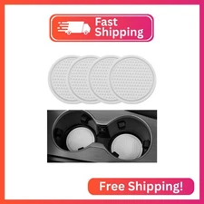 SINGARO Car Cup Coaster, 4PCS Universal Non-Slip Cup Holders Embedded in Ornamen