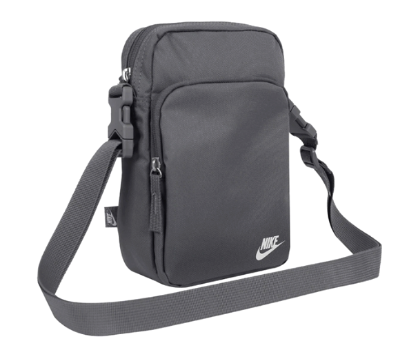 grey nike side bag