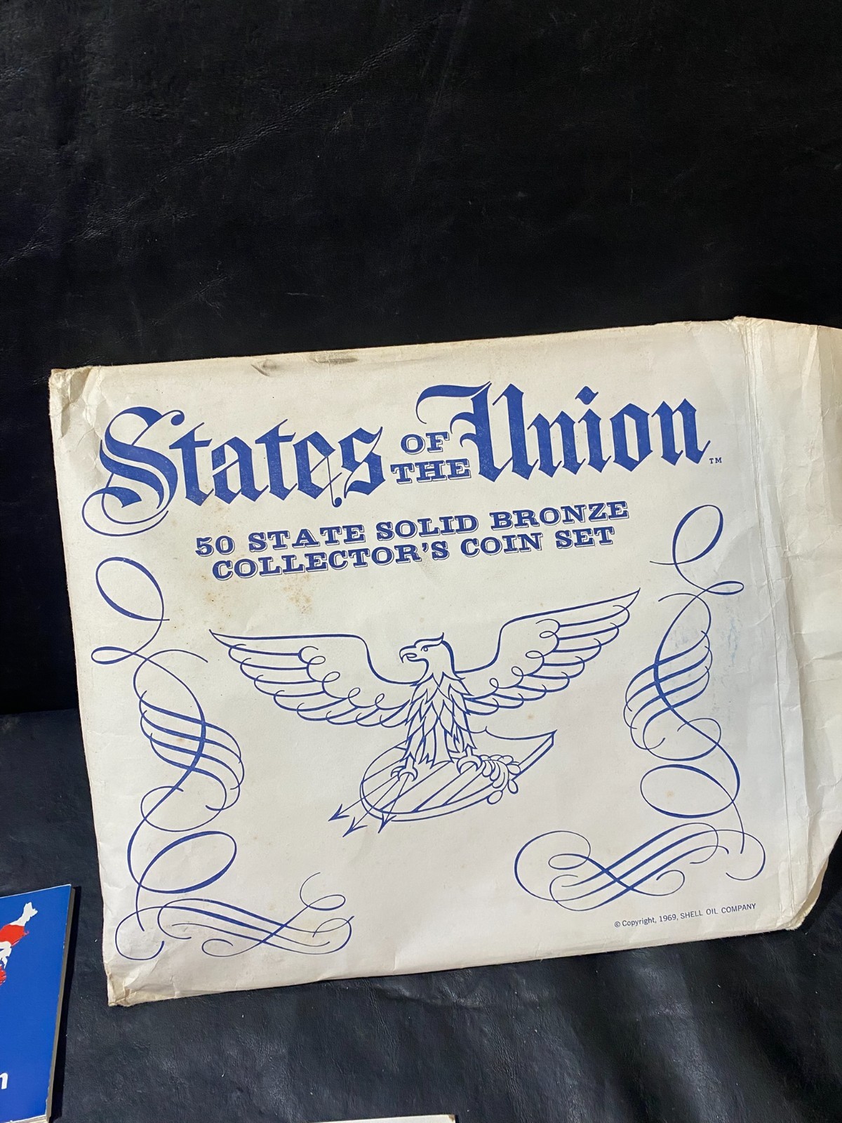 States of the Union Coin collection Solid Bronze with holder 1969 Shell Oil Co.