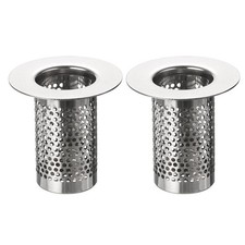 2Pcs Bathroom Sink Strainer Fit for Dia 0.98"-1.8" Drain Hole 50mm/1.97" Deep