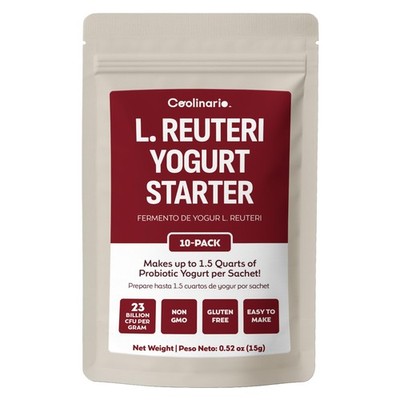 Coolinario L Reuteri Yogurt Starter (10-PK, 1.5g Sachets) 10 Pack - L