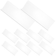 10 Pcs Clear Plastic Shelf Dividers for Retail Shelves and Closet Organization