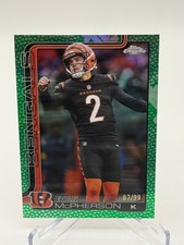 2025 Topps Chrome Evan McPherson #64 Green Lava Refractor /99 Cincinnati Bengals