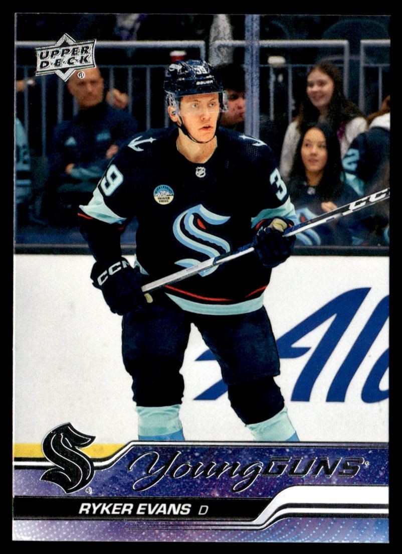 2023-24 Upper Deck Update - Young Guns Ryker Evans Rookie Seattle Kraken #726