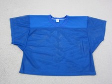 Vintage Russell Mesh Jersey Mens Small Medium Blue Football Practice Made in USA