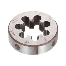 Round Threading Dies 1-16 UNS Thread Alloy Tool Steel Screw Cutting Die