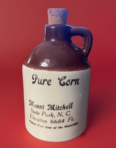 VINTAGE ADVERTISING SOUVENIR PURE CORN MOUNT MITCHELL STATE PARK NC MADE IN USA