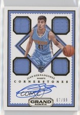 2016-17 Panini Grand Reserve Rookie Cornerstones 67/99 Juan Hernangomez Auto 3u4