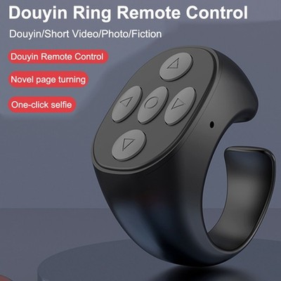 Fingertip Wireless Bluetooth Remote Control,Scrolling Remote Control Page Turner