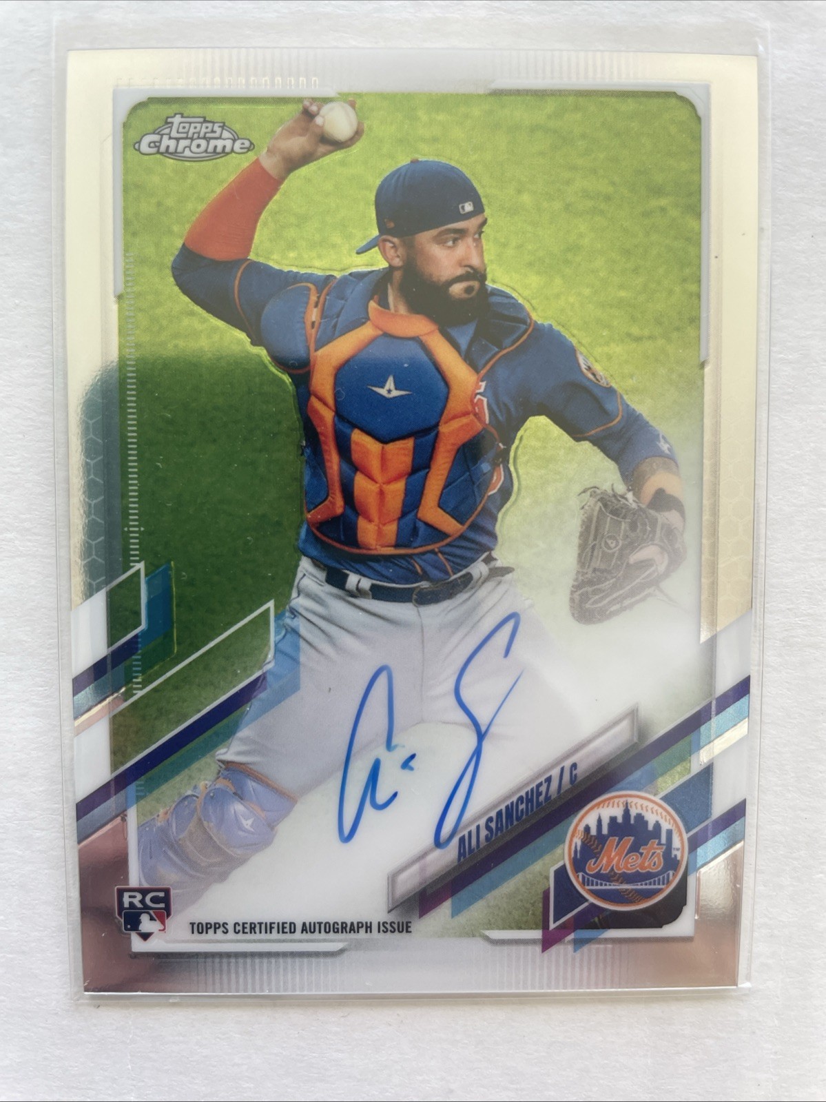 2021 Topps Chrome - Rookie Autographs Ali Sanchez #RA-ALS (AU, RC)
