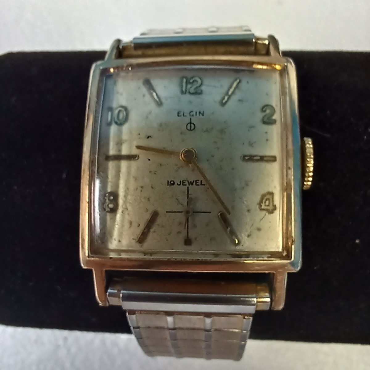 Vintage ELGIN Tank Men's Mechanical Watch 10K GF 19 Jewels RUNS | eBay