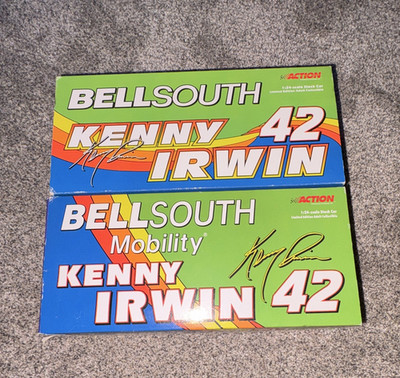 Lot of 2 Action Racing Collectables 1:24 Kenny Irwin #42 Chevy Monte Carlo LE