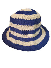 Cat  Jack Blue and White Stripe Bucket Hat