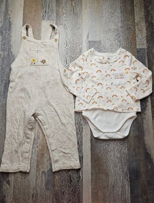 Sergent Major 24 Months Rainbow Cloud Pattern Body Suit + Overalls