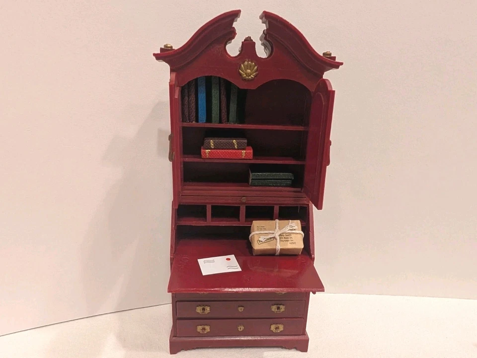 Vintage Marx Little Hostess SECRETARY DESK & GRANDFATHER CLOCK Dollhouse 1:16 - Image 4 of 4