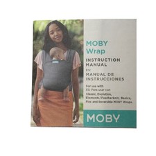 Moby Wrap Classic Baby Wrap Carrier Soft Stretch Cotton Stone Gray