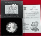 2023 US MINT AMERICAN EAGLE  -   ONE OUNCE SILVER PROOF COIN WITH COA