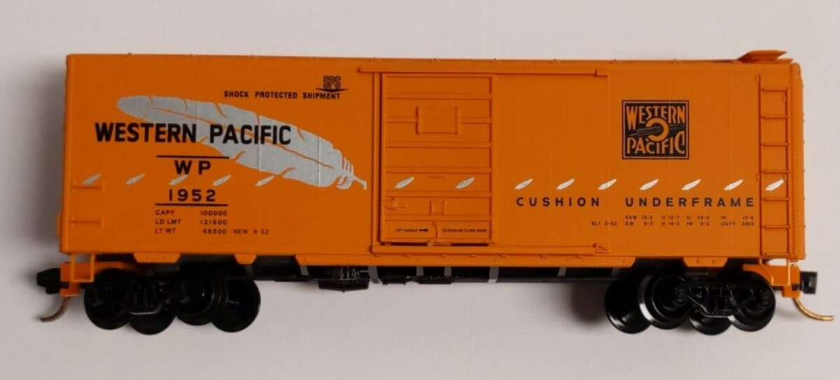 Micro-Trains 02000506 N Western Pacific 40' Standard Single Door Boxcar #1952