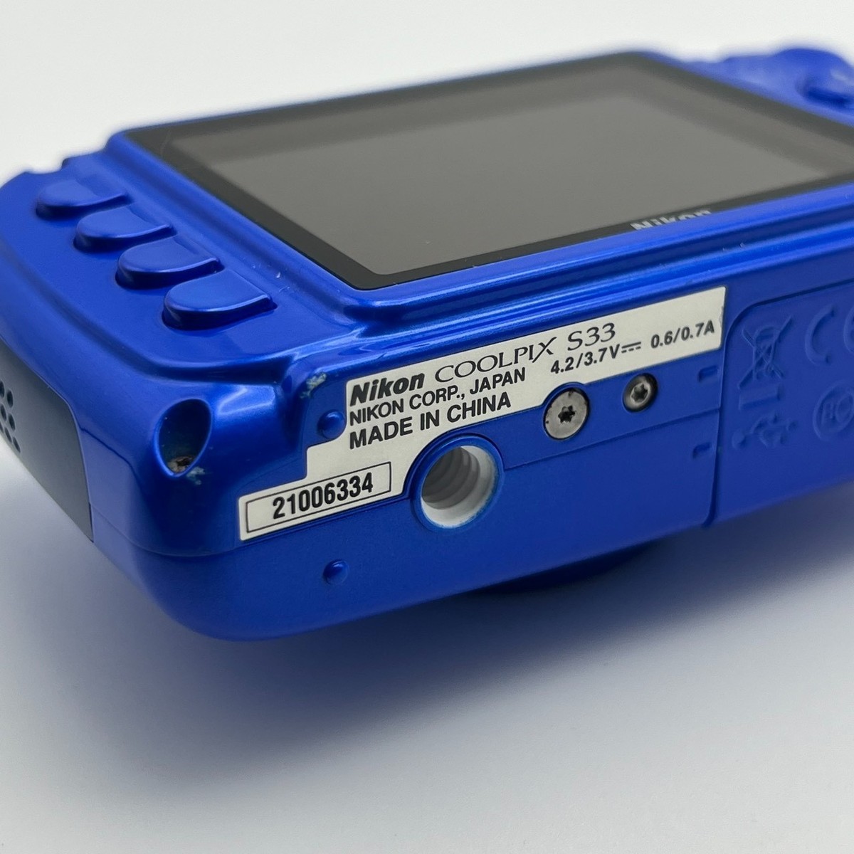 Nikon COOLPIX s33 青 Nikon Coolpix S33 (Blue) 13.2-megapixel waterproof/shockproof