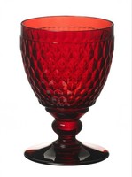 Villeroy & Boch Boston Coloured Wasserglas, Kelch Rot 350Ml Kristallglas