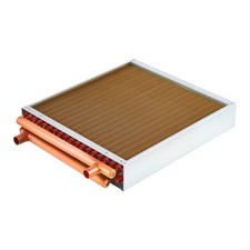 Uimoso 18 X 18 In Water To Air Heat Exchanger Finned Tube Hvac Coil 120k Btu