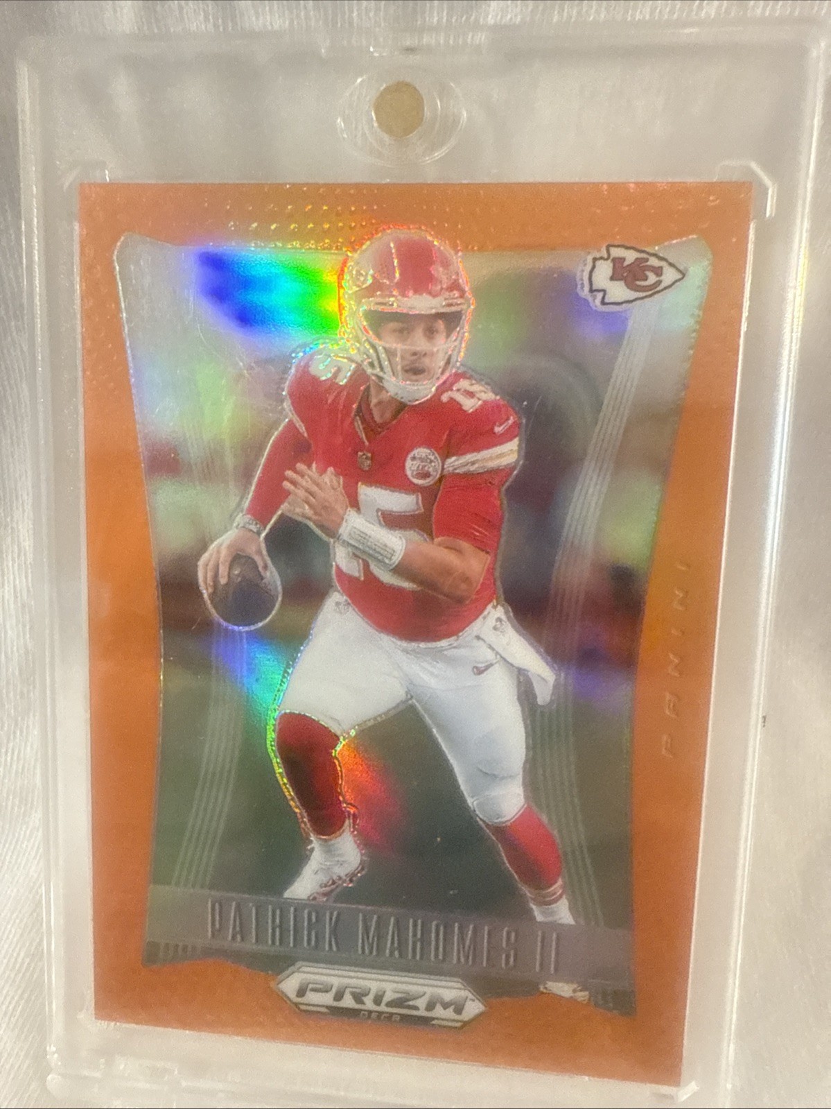 2024 Panini Prizm Deca - Patrick Mahomes II #153 Orange Prizm /49