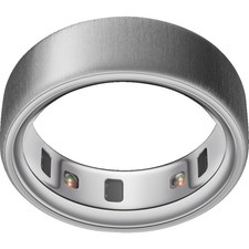 OURA Ring 4 Smart Ring Brushed Silver (Ringgr...