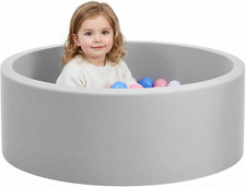 Foam Ball Pit for Toddlers, Large Baby Ball Pit for Babies with Soft Memory Spon